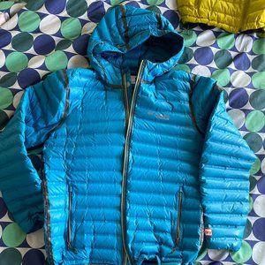 Columbia Titanium OUTDRY 700 Down Feather Hooded Jacket Men's Med. NEW